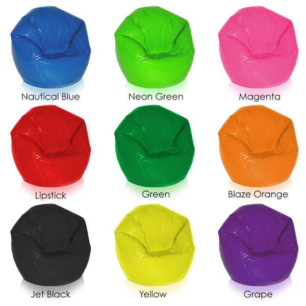 Ebern Designs Standard Faux Leather Bean Bag Chair & Lounger & Reviews